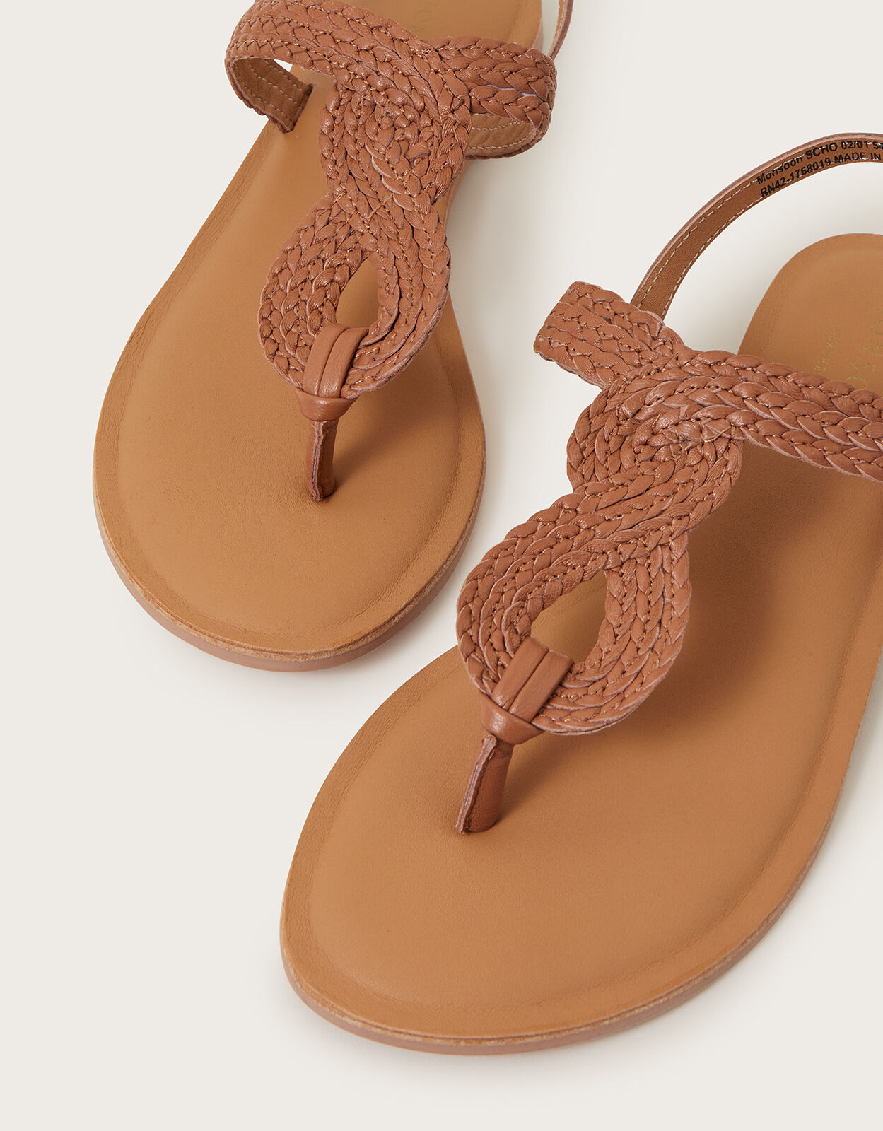 Tan toe post sandals 2025