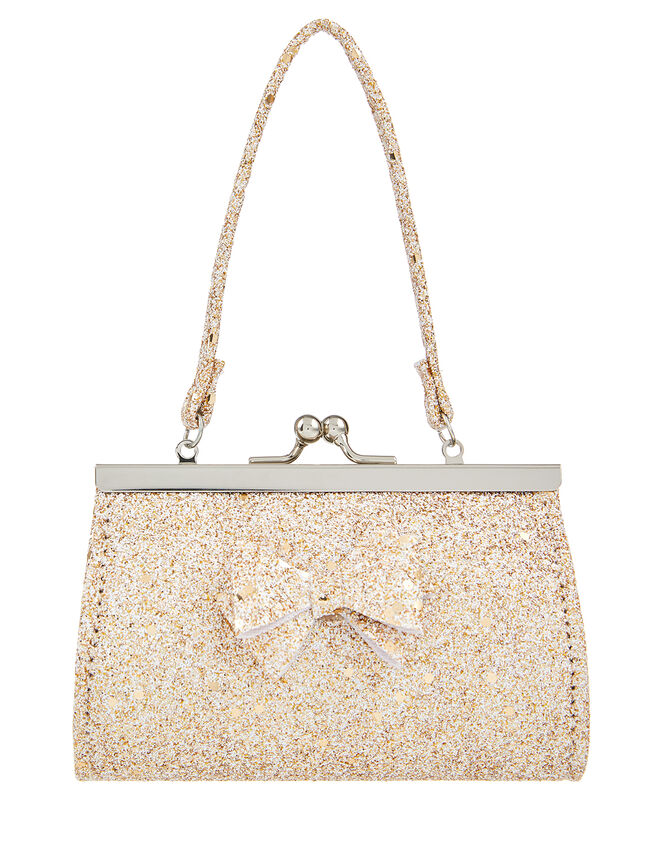 Giselle Glitter Bow Mini Bag, , large