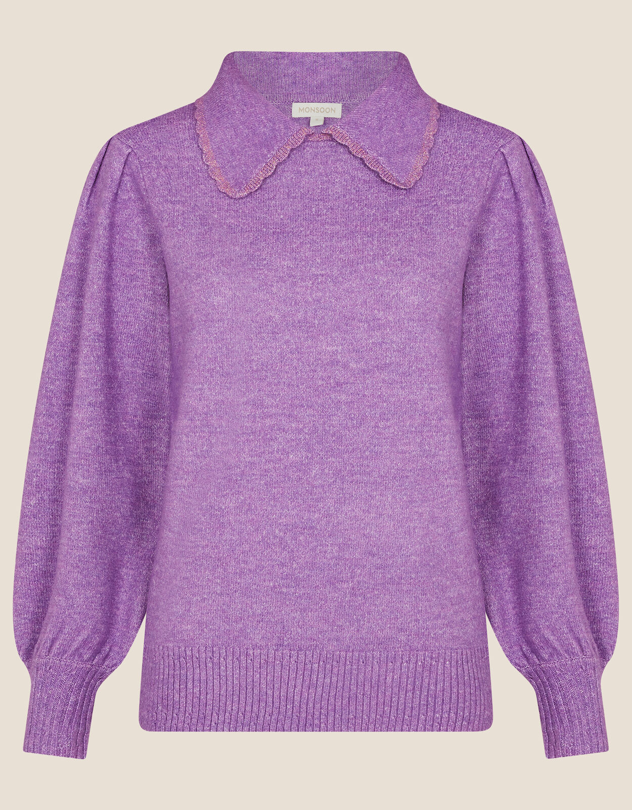 Penelope Collared Jumper Pink | Jumpers | Monsoon Global.