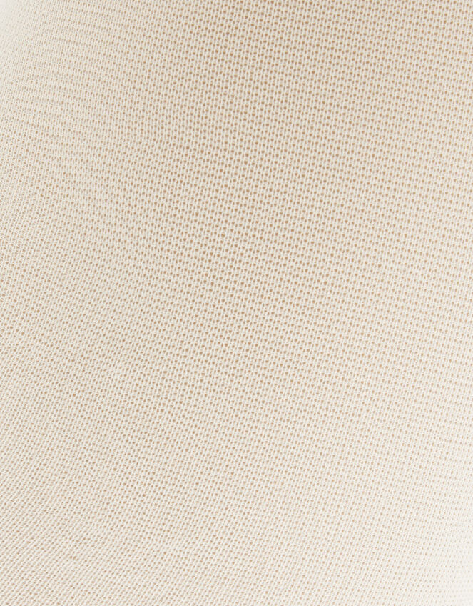 Plain Nylon Tights Set, Ivory (IVORY), large