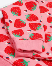 Frugi Superb Strawberry Sweatshirt, Pink (PINK), large