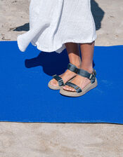 Woden Platform Sandals, Blue (BLUE), large