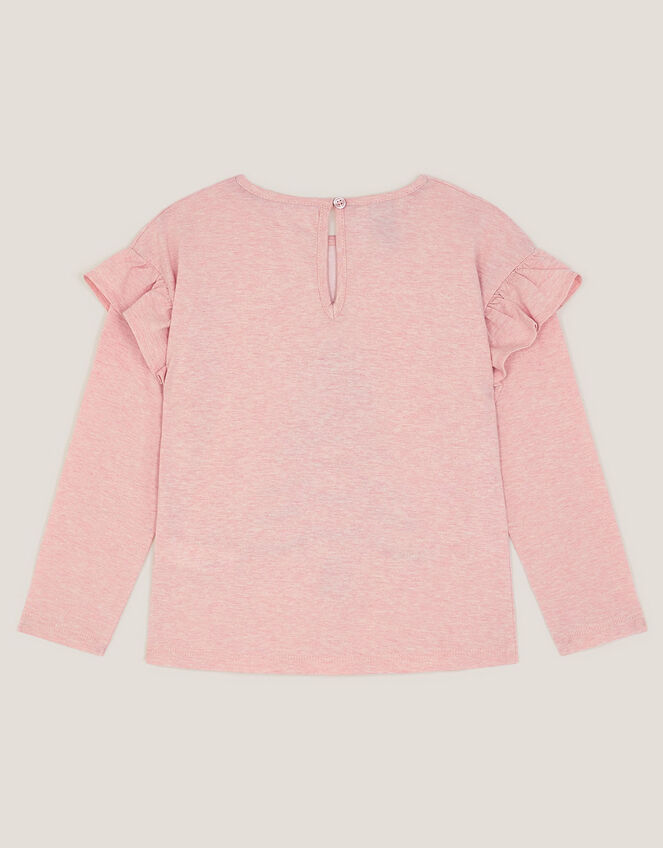 Sequin Christmas Tree Long Sleeve Top, Pink (PINK), large