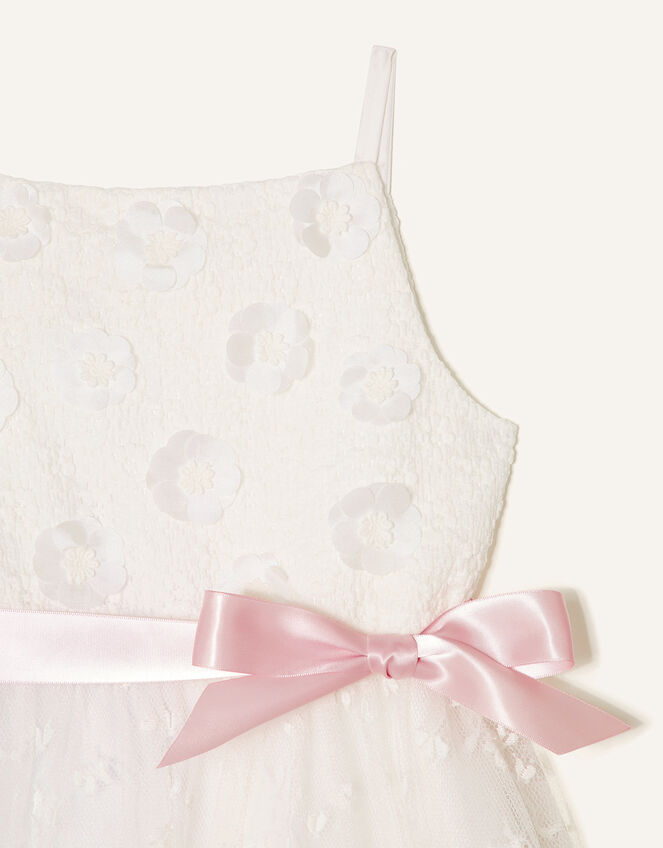 3D Flower Lace Maxi Dress, Ivory (IVORY), large