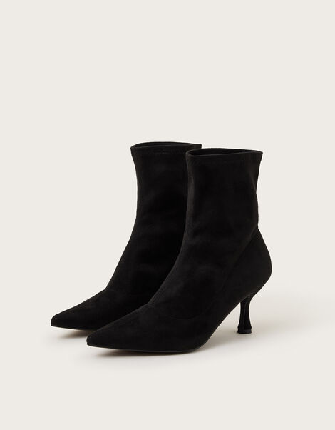 Sophia Heeled Sock Boots, Black (BLACK), large
