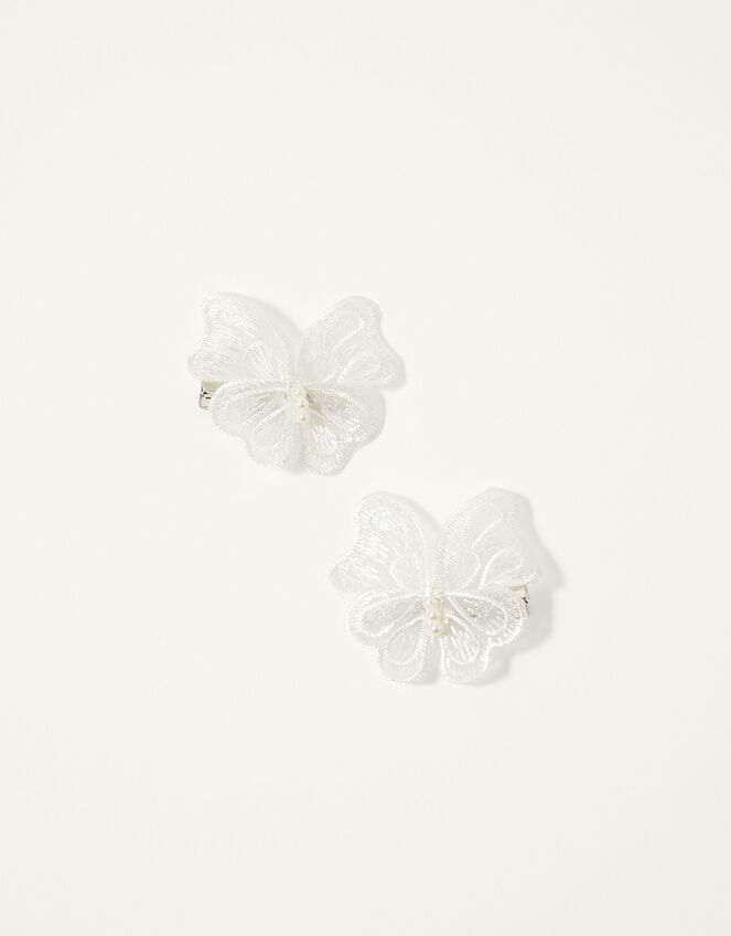 Lacey Butterfly Hair Clip Twinset, , large