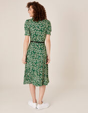 Darella Ditsy Print Jersey Shirt Dress , Green (GREEN), large
