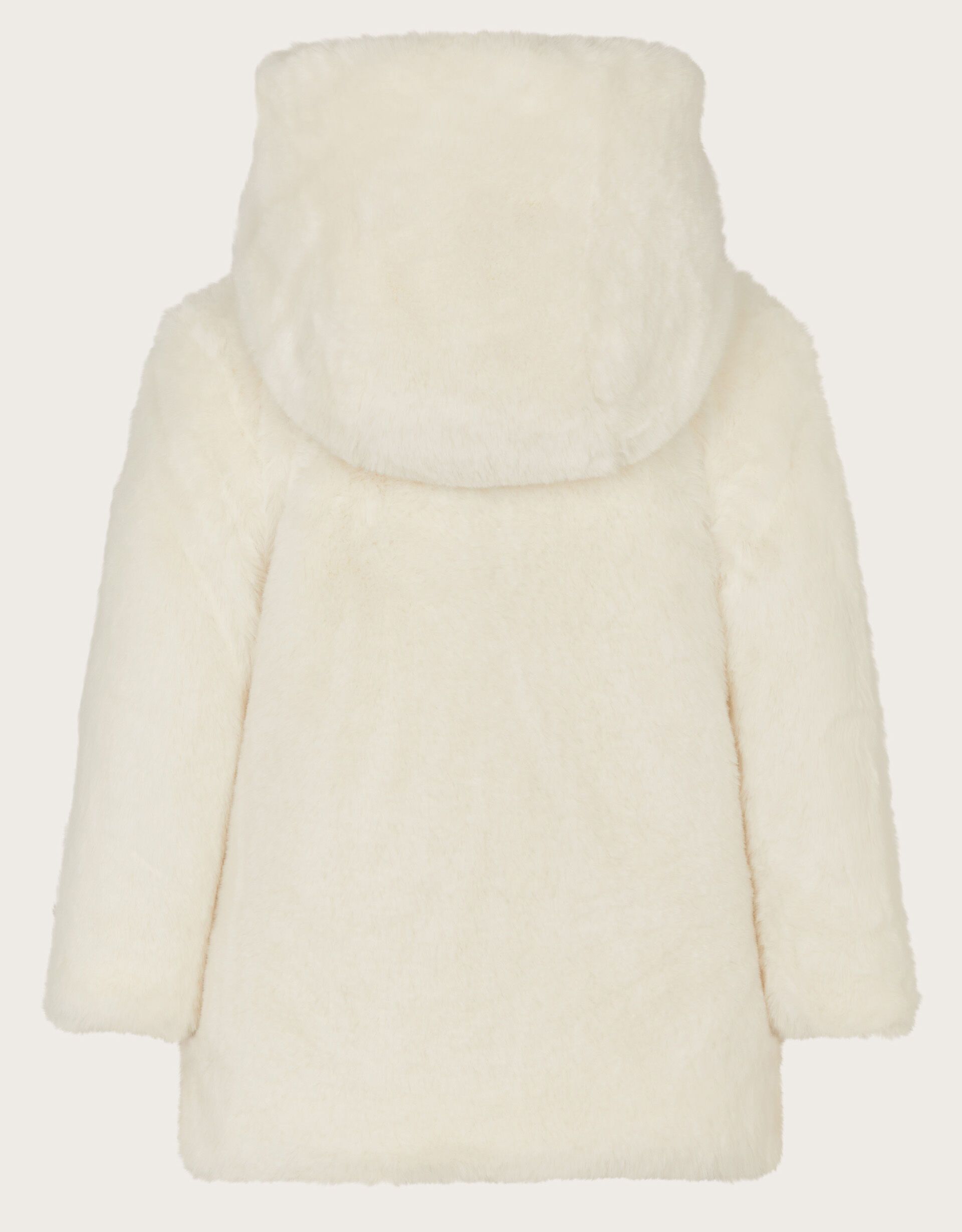 Baby Reversible Faux Fur Coat Green