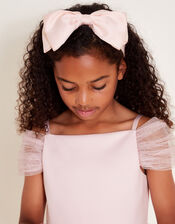 Scarlett Bardot Tulle Ruffle Dress, Pink (PINK), large