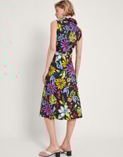 Sandie Shirt Dress, Black (BLACK), large