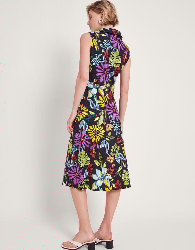 Sandie Shirt Dress, Black (BLACK), large