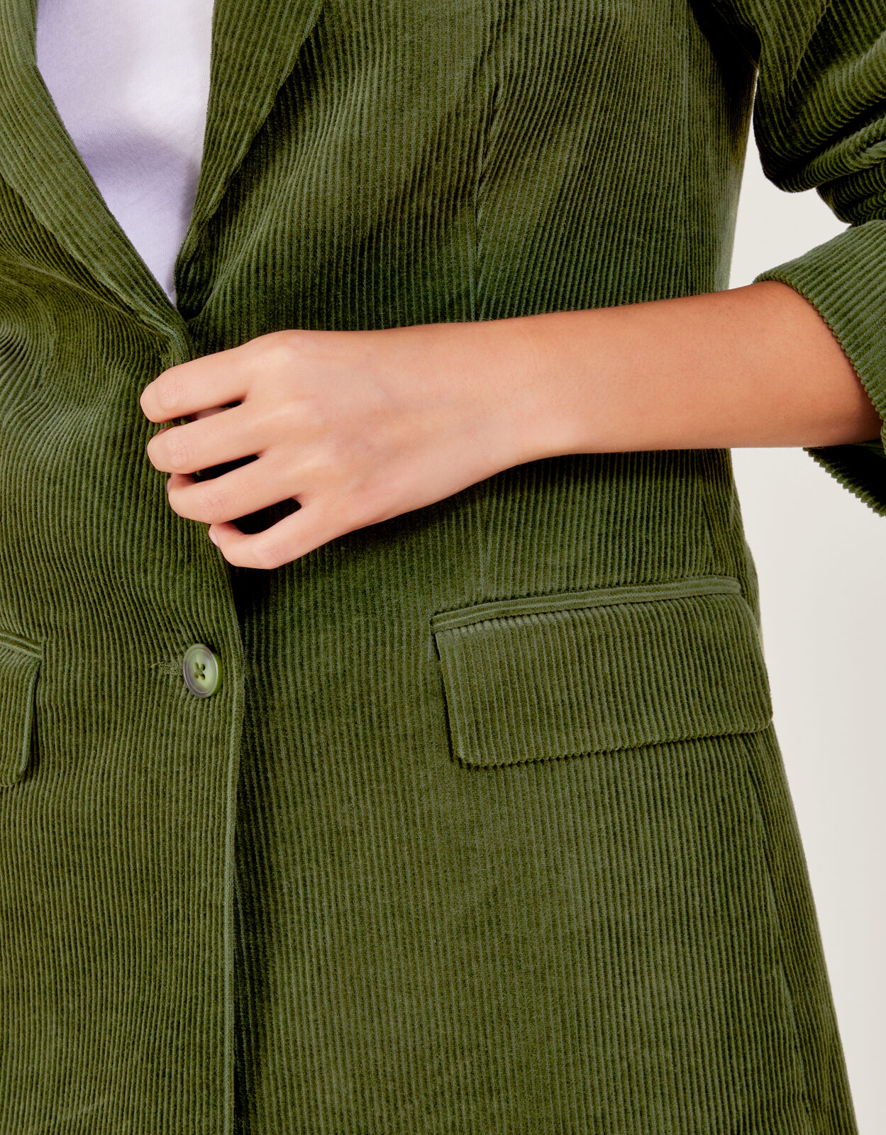 Green online cord blazer