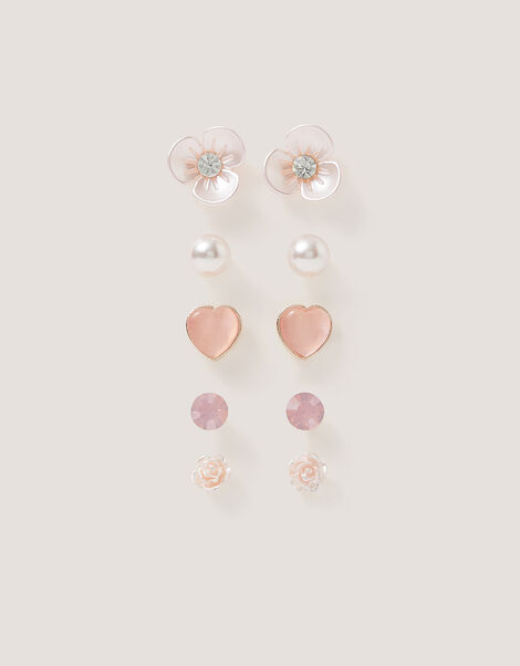 5-Pack Bridesmaid Stud Earrings, , large
