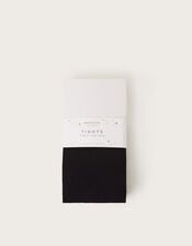 2-Pack Plain Tights, Black (BLACK), large