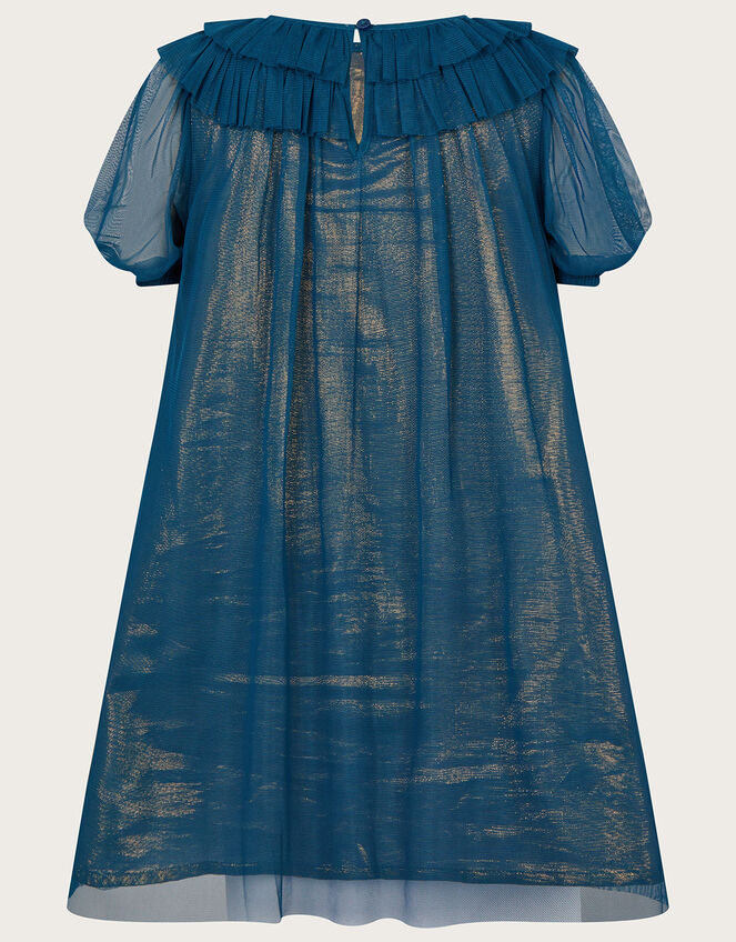 Christmas Tree Trapeze Dress with Recycled Polyester, Teal (TEAL), large