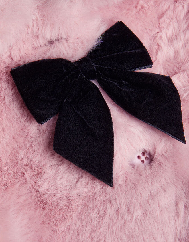 Baby Bow Faux Fur Coat, Pink (PINK), large