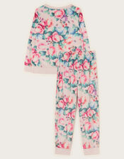 Velour Roses Pyjama Set, Pink (PINK), large
