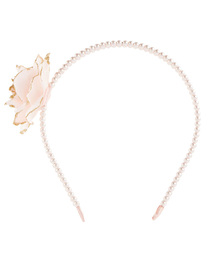 Arianna Pearl Double Strand Hairband , , large