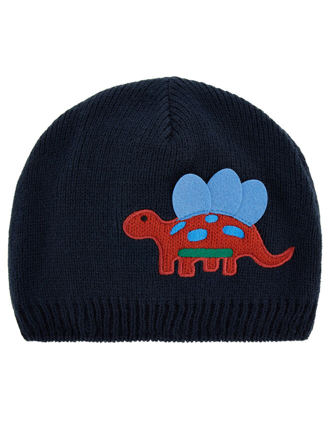 3D Dino Dom Knit Beanie Hat, Multi (MULTI), large