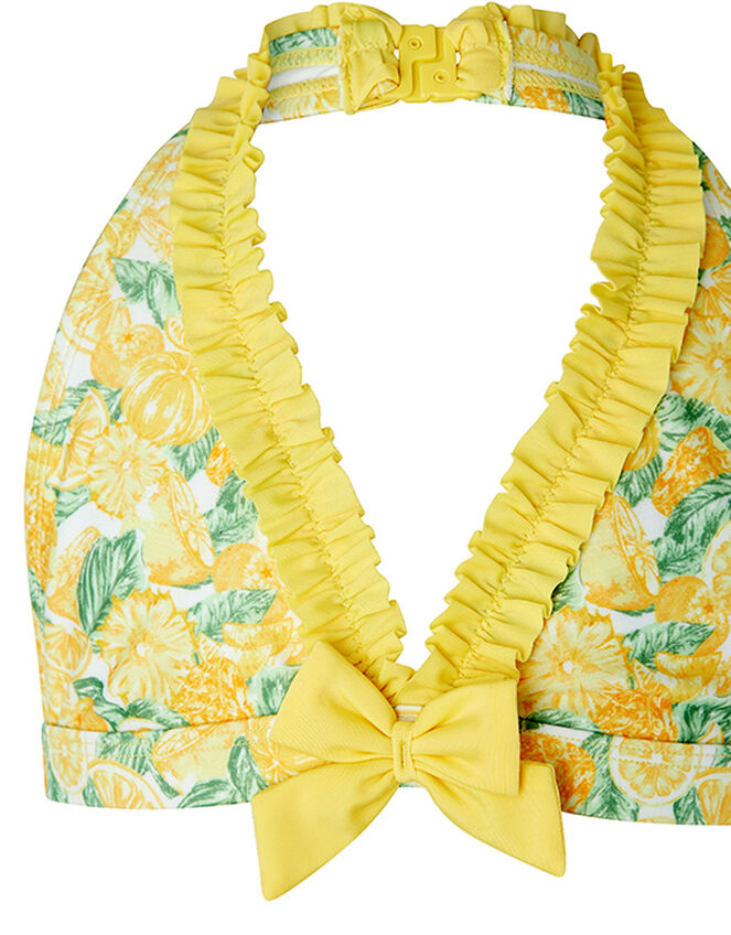 Layla Lemon Bikini Set with Recycled Fabrics, Yellow (YELLOW), large