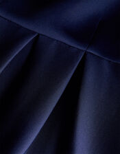Scuba Racerback Prom Dress, Blue (NAVY), large
