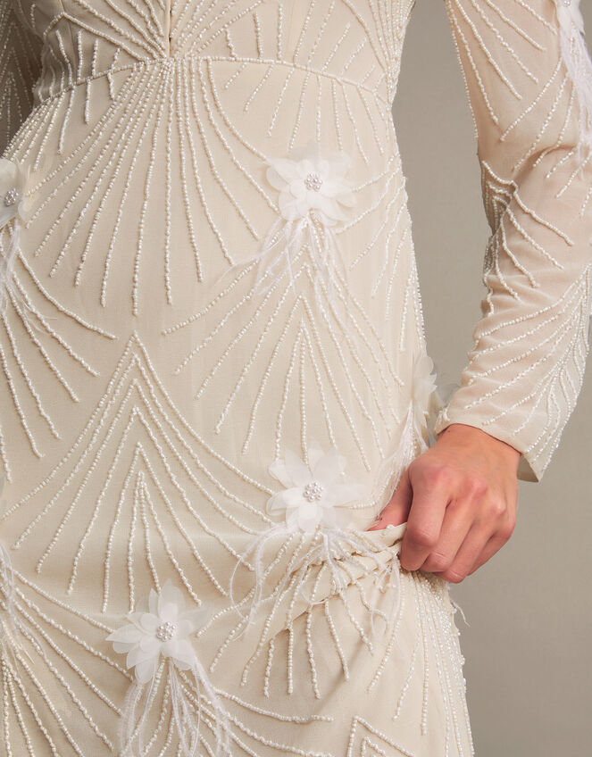 Florence Embellished Bridal Dress, Ivory (IVORY), large
