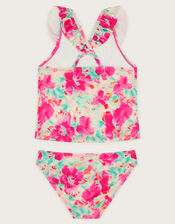 Tropical Floral Ruffle Tankini Set, Multi (MULTI), large