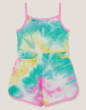 Tie-Dye Strappy Playsuit, Multi (MULTI), large