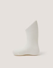 Baby Frosted Cotton Tights, Ivory (IVORY), large