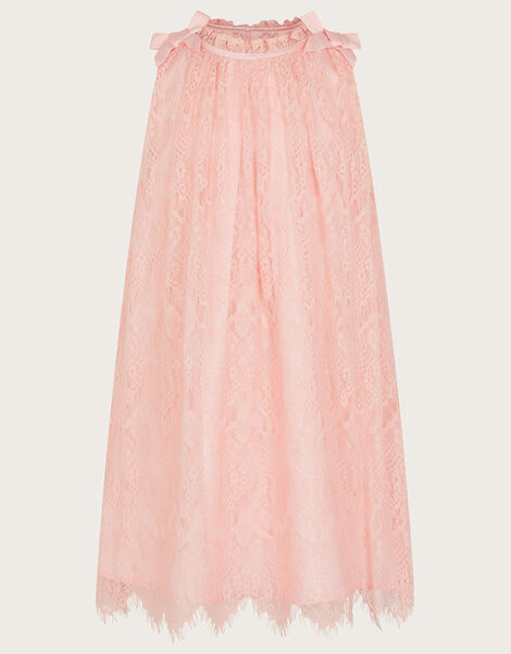 Angelina Eyelash Lace Swing Dress, Pink (PINK), large