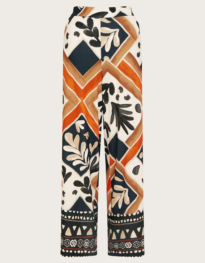 Cadenza Print Jersey Trousers, Black (BLACK), large