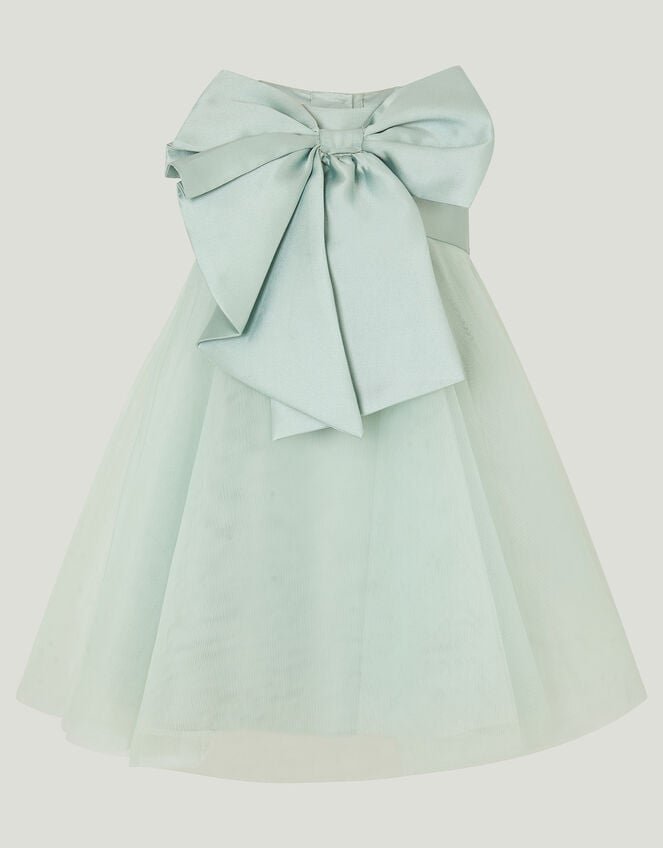 Baby Bonnie Bow Dress, Green (SAGE), large