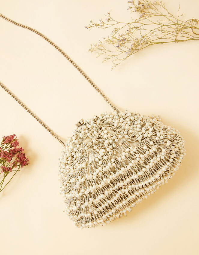 Beaded Bridal Clutch Bag, , large