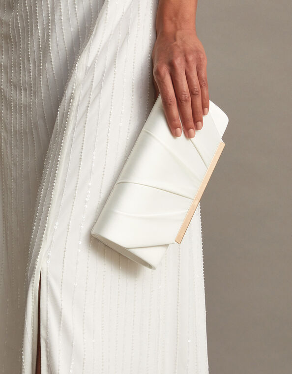 Pleated Clutch , , large