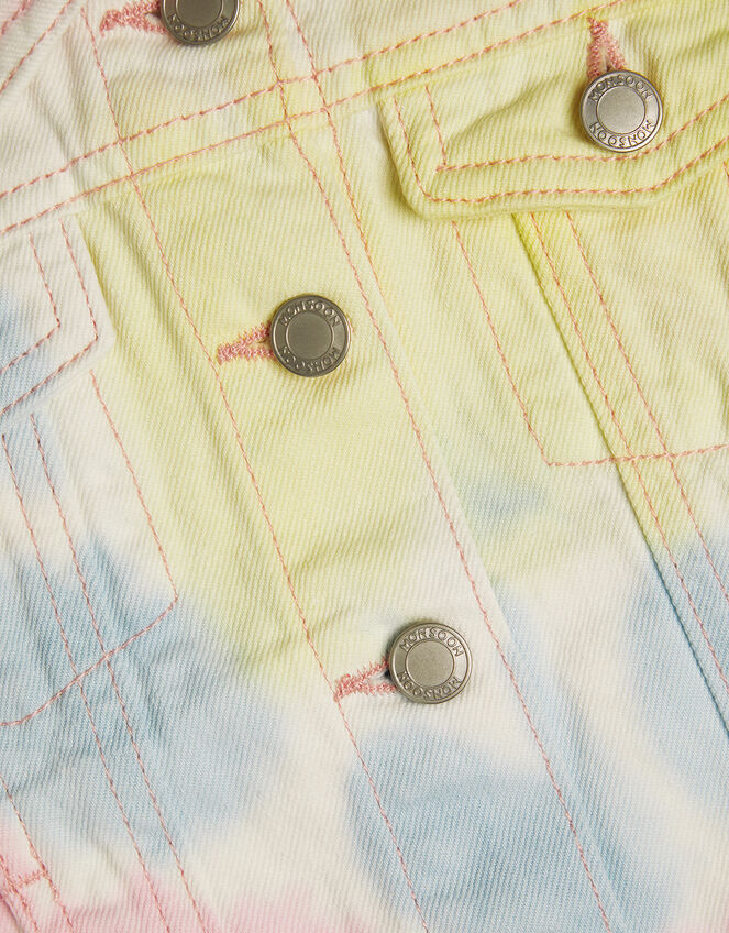 Tie Dye Denim Jacket, Multi (MULTI), large