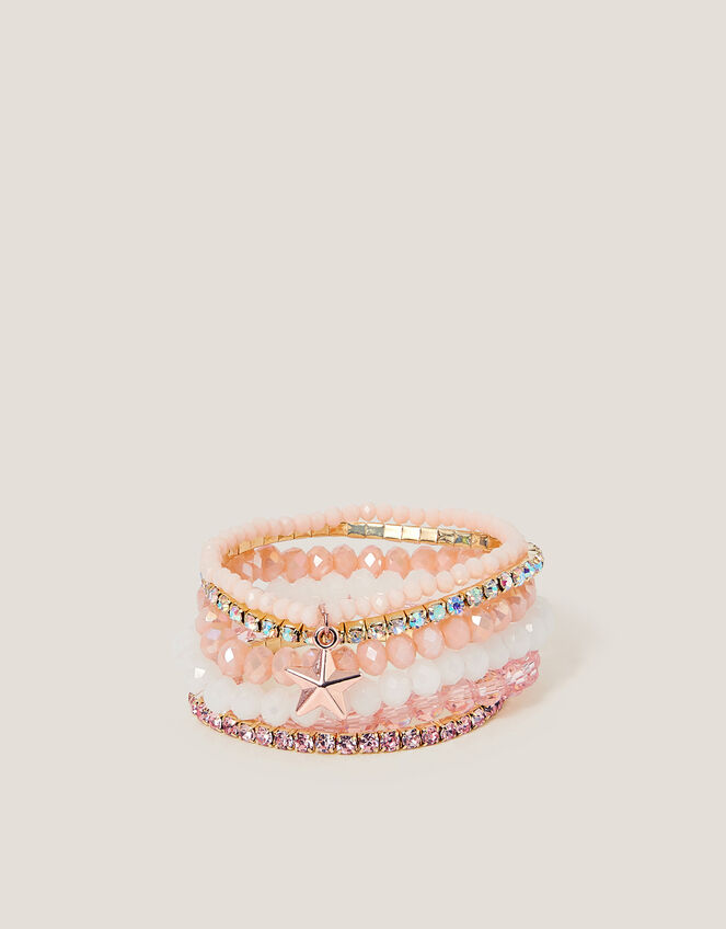 6-Pack Star Beaded Bracelets, , large