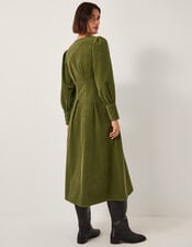Morgan Blouson Fit & Flare Midi Dress, Green (GREEN), large