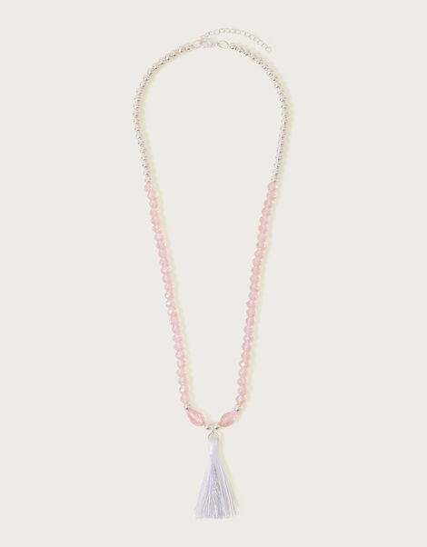Sienna Beaded Tassel Necklace, , large