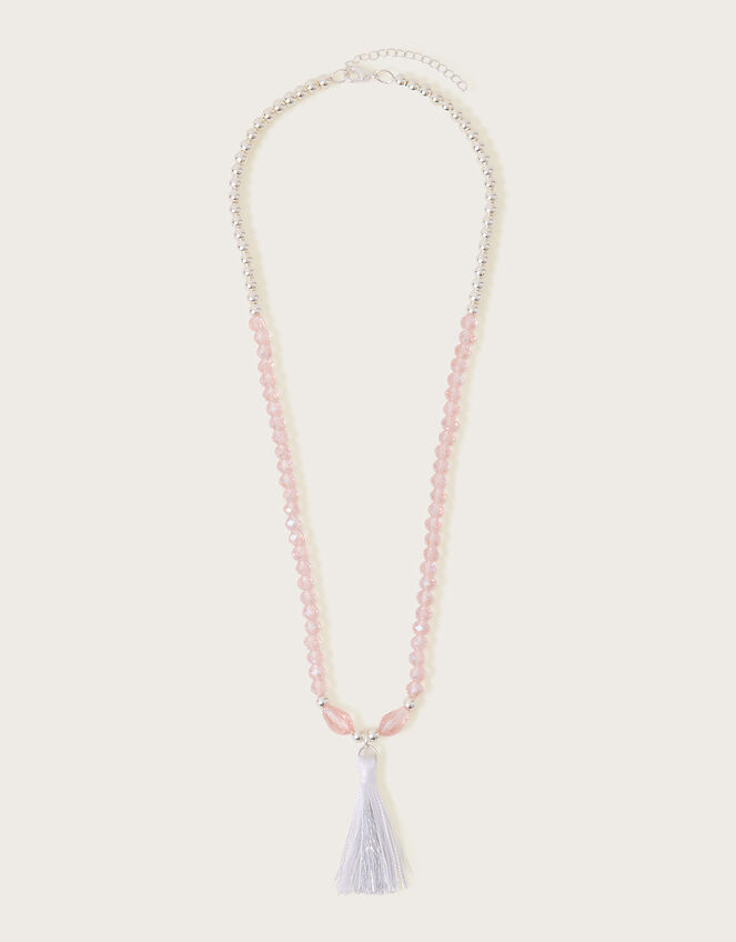 Sienna Beaded Tassel Necklace, , large