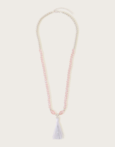 Sienna Beaded Tassel Necklace, , large
