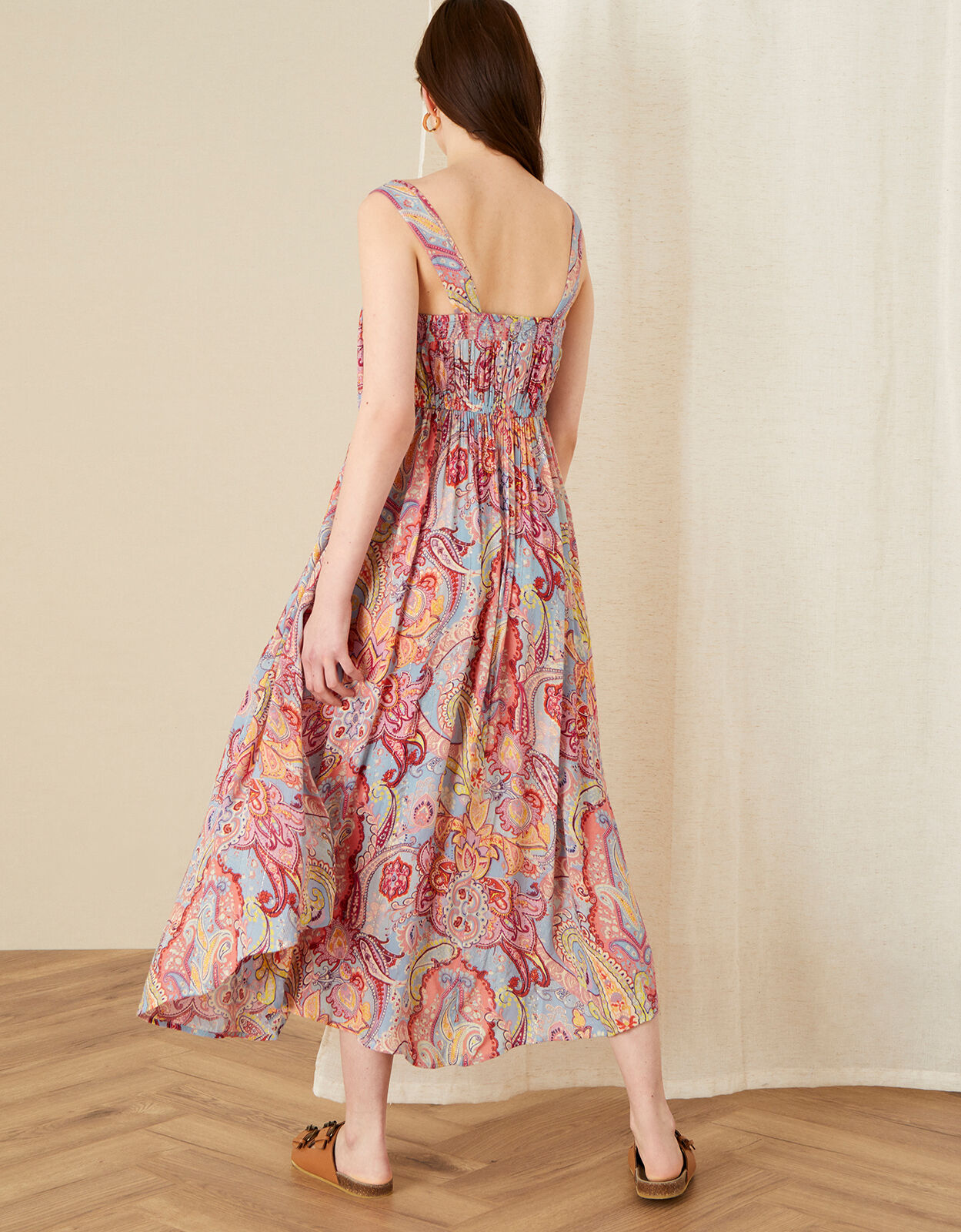 Paisley print midi dress Clearance