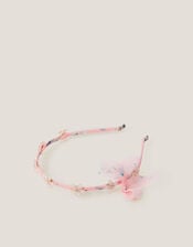 Flower Bow Wrap Headband, , large