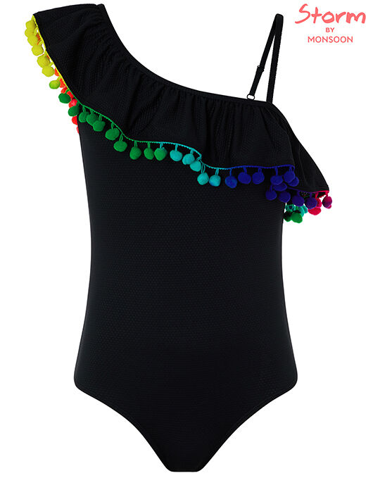 Pom pom one piece swimsuit online