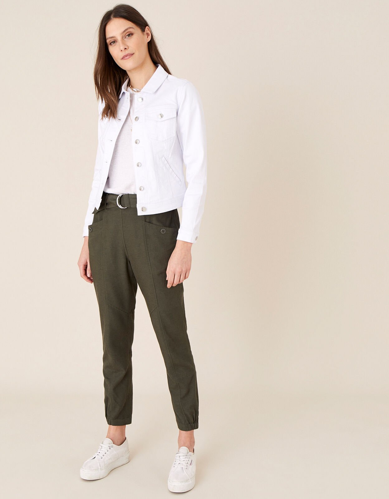 Monsoon white denim jacket clearance