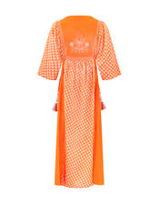 East Mirabelle Batik Maxi Kaftan Dress, Orange (ORANGE), large