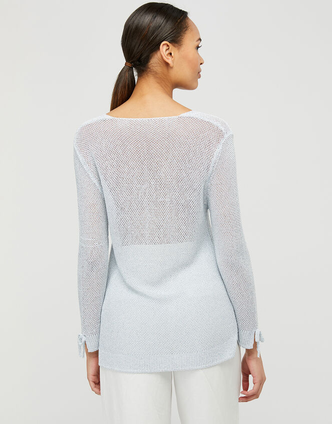 Summer Sparkle Knit Jumper, Blue (BLUE), large