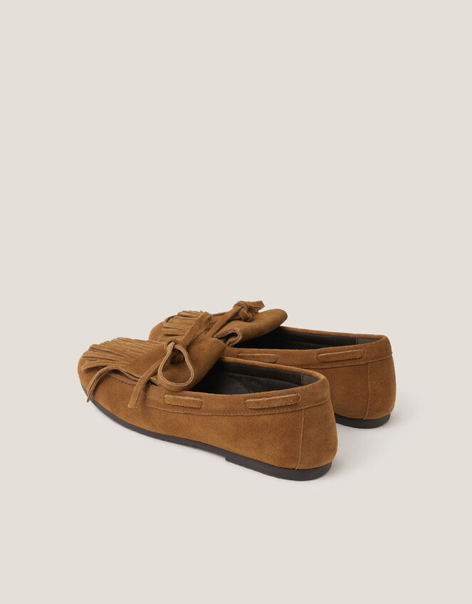 Sarah Suede Moccasins, Tan (TAN), large