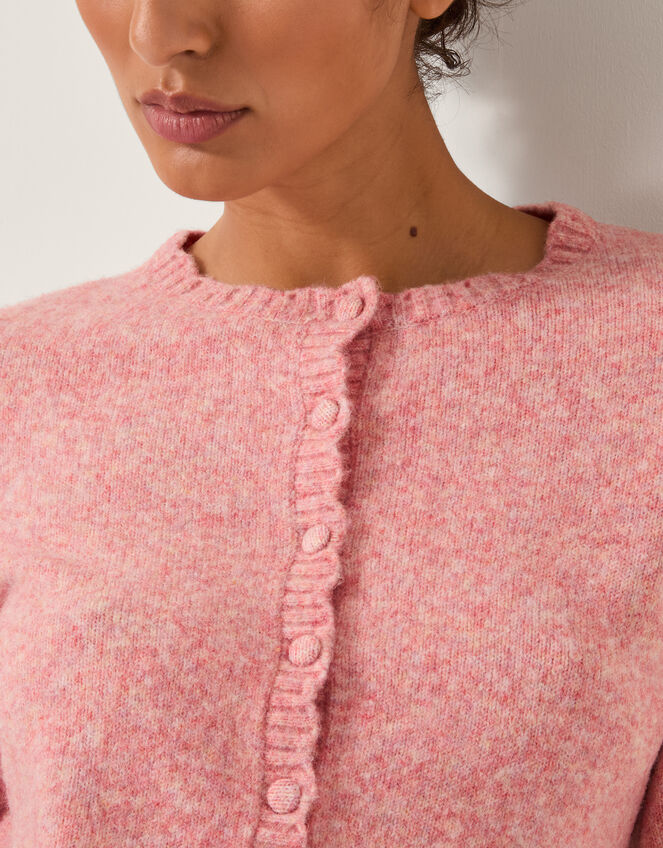 Sera Scallop Cardigan, Pink (PINK), large