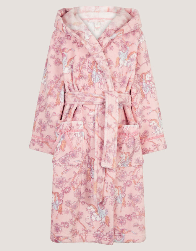 Fairy Unicorn Print Dressing Gown, Pink (PINK), large
