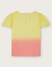 Flamingo Ice Cream T-Shirt, Yellow (YELLOW), large